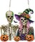 Diamond Art Painting Pendant – 5D Halloween Skull & Pumpkin Hanging Kit (24.1 x 23.1 cm)